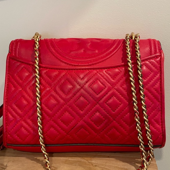 Tory Burch quilted crossbody red bag/shoulder bag/satchel - Picture 6 of 15